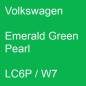 Preview: Volkswagen, Emerald Green Pearl, LC6P / W7.